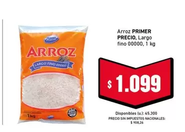 Primer - Arroz PRIMER, Largo fino 00000