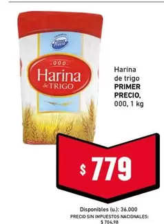 Primer - Harina de trigo PRIMER PRECIO, 000, 1 kg