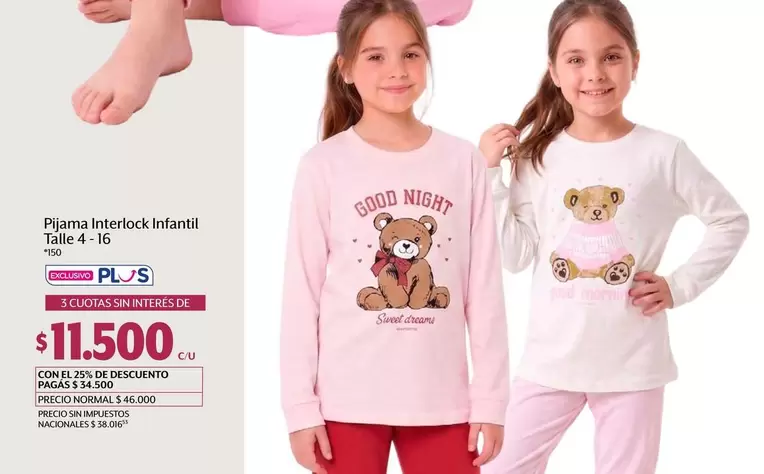 Good - Pijama Interlock Infantil