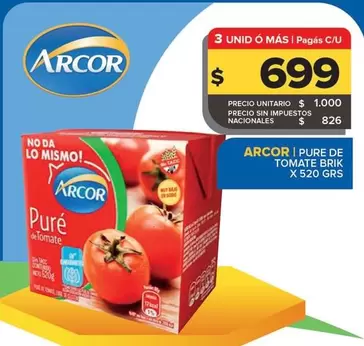 Arcor - Pure de Tomate Brik