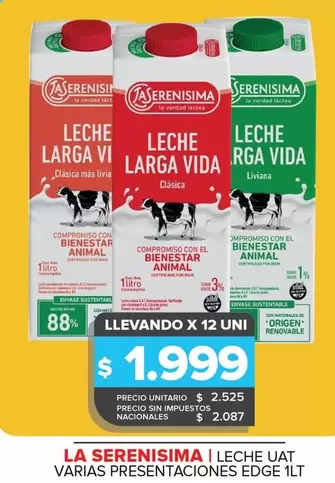 La Serenísima - Leche UAT