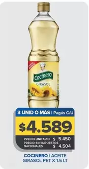 Cocinero - ACEITE GIRASOL PET