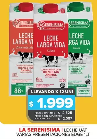 La Serenísima - Leche UAT