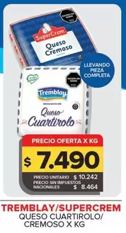 Tremblay/Supercrem - Queso Cuartirolo/Cremoso