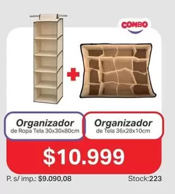 Organizador de Ropa Tela