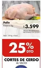 X$ - Pollo fresco