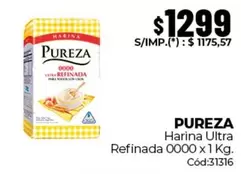 Pureza - Harina Ultra Refinada 0000 x 1 Kg.