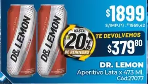 Dr. Lemon - Aperitivo Lata x 473 Ml. Cód:27077