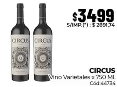 Circus - Vino Varietales x 750 Ml. Cód:44734