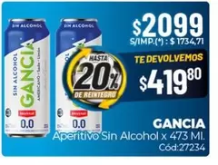 Gancia - Aperitivo Sin Alcohol