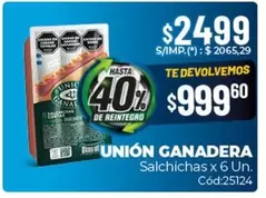 X$ - Salchichas x 6 Un. C
uevo:25124