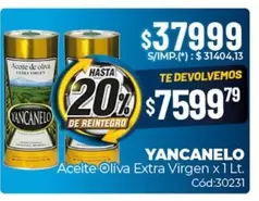 Aceite Oliva Extra Virgen x 1 Lt. Cód:30231