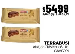 Terrabusi - Alfajor Clásico x 6 Un.