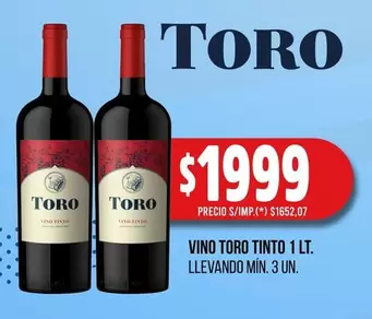 Toro - VINO TORO TINTO 1 LT.