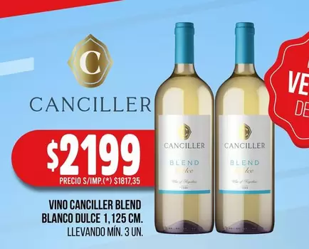 Canciller - VINO BLANCO DULCE