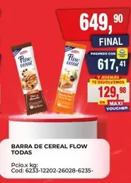 Flow - BARRA DE CEREAL FLOW TODAS Cod: 6233-12202-26028-6235