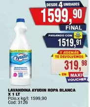 Ayudin - LAVANDINA AYUDIN ROPA BLANCA