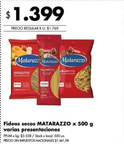 Matarazzo - Fideos secos