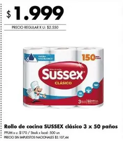 Sussex - Rollo de cocina