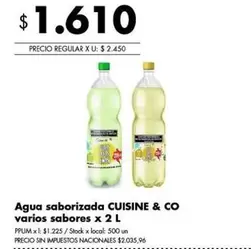 Cuisine - Agua saborizada