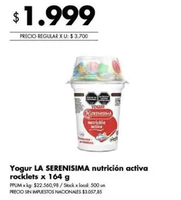 X$ - Yogur nutricion activa rocklets