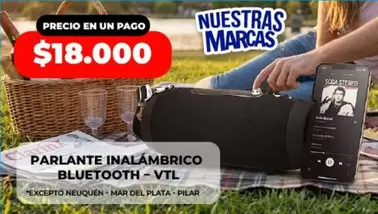 Pilar - PARLANTE INALÁMBRICO BLUETOOTH