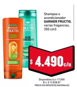 GARNIER - Shampoo o acondicionador