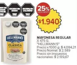 Hellmann's - MAYONESA REGULAR