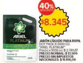 Ariel - JABÓN LÍQUIDO PARA ROPA