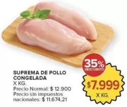 X$ - Suprema de Pollo Congelada