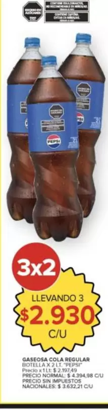 Pepsi - Gaseosa Cola Regular