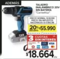 Carrefour - TALADRO INALÁMBRICO 20V