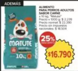 Mas - ALIMENTO PARA PERROS ADULTOS SABOR CARNE