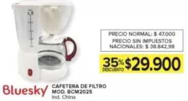 Bluesky - CAFETERA DE FILTRO MOD. BCM2025