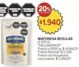 Hellmann's - Mayonesa Regular