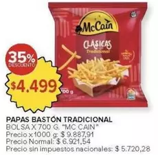 X$ - Papas Baston Tradicional