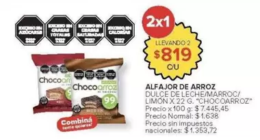 Chocoarroz - ALFAJOR DE ARROZ