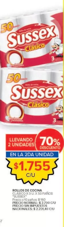 Sussex - Rollos de Cocina Clásico