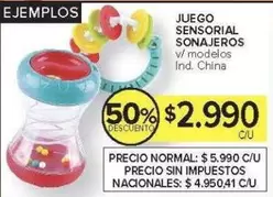 JUEGO SENSORIAL SONAJEROS
