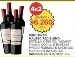 Nicasia - VINO TINTO MALBEC RED BLEND