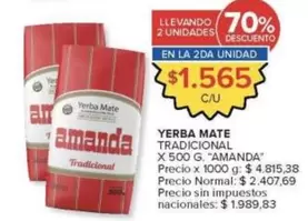Amanda - Yerba Mate Tradicional