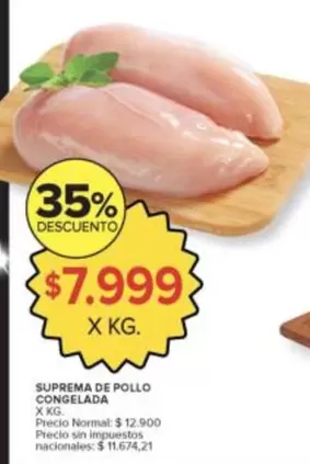 X$ - Pollo Congelada