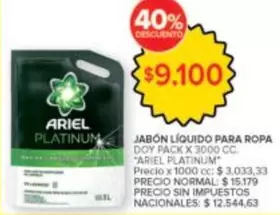 Ariel - JABÓN LÍQUIDO PARA ROPA