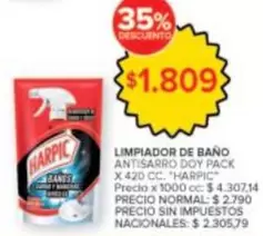 Harpic - LIMPIADOR DE BA
O ANTISARRO DOY PACK