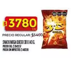 3D - SNACK MEGA QUESO