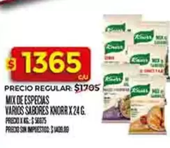 Knorr - MIX DE ESPECIAS VARIOS SABORES