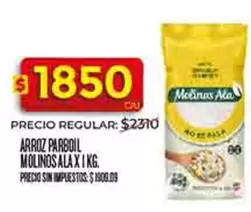 Molinos Ala - ARROZ PARBOIL MOLINOS A LA X 1KG