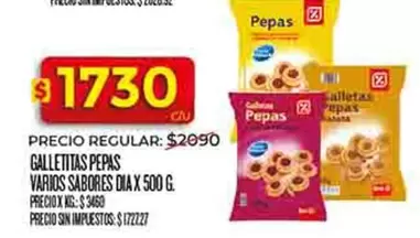 Dia - GALLETITAS PEPAS
