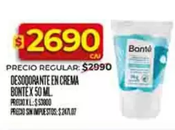 XL - DESODORANTE EN CREMA