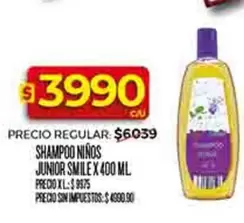 XL - SHAMPOO NIÑOS JUNIOR SMILE